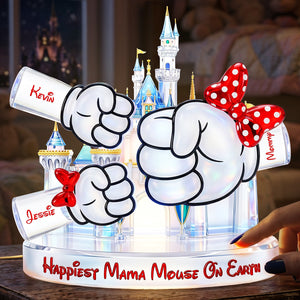 Happiest Mama On Earth Light Box - Personalized Gift For Moms 04NATA110426
