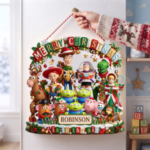 Holiday Friends Acrylic Sign – Personalized Christmas Family Keepsake 01PALU010826