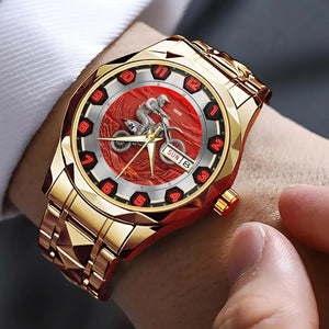 Dirt Bike Riding Stainless Steel Men's Watch Personalized Holiday Gifts For Bikers 03ohtn260725