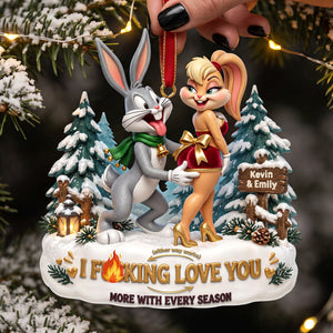 Sassy Couple Acrylic Ornament - Personalized Christmas Gift For Couples 02QHTA170926