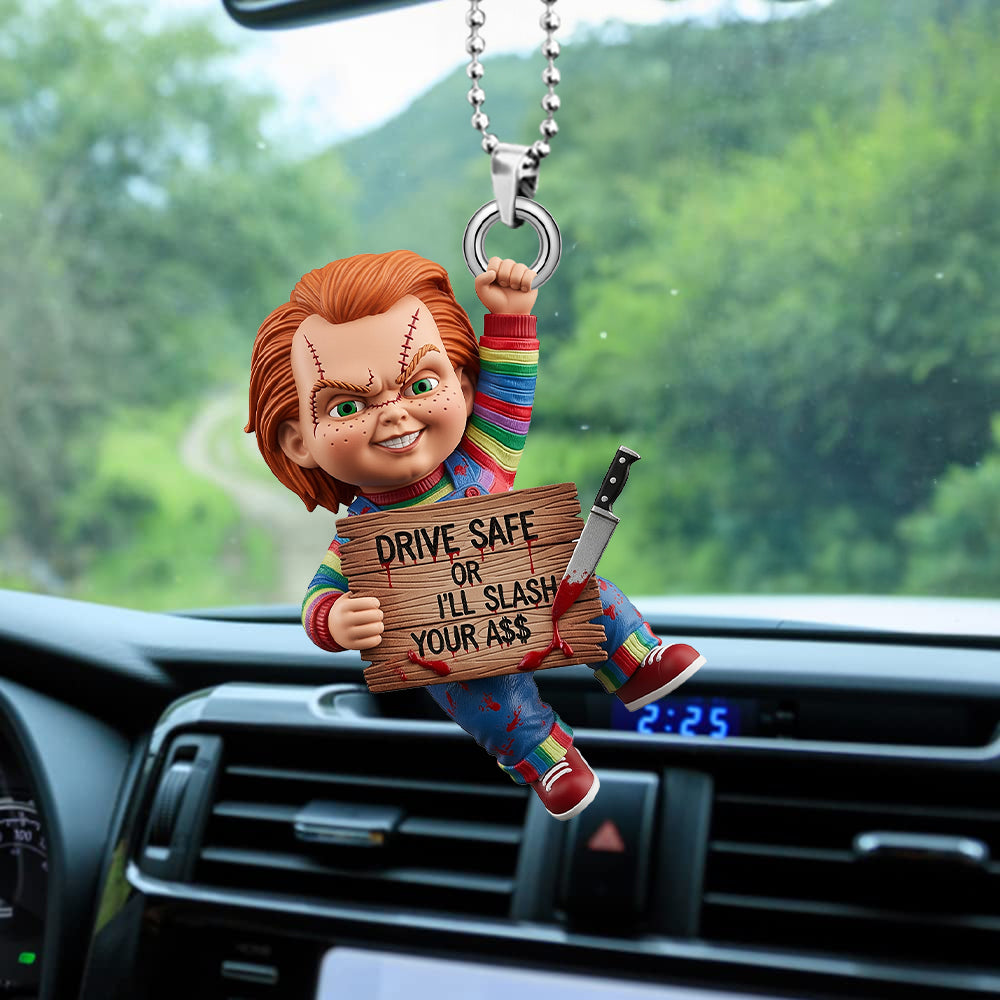 Spooky Characters Funny Halloween Gifts For Horror Fans Car Ornament 03qhtn290825