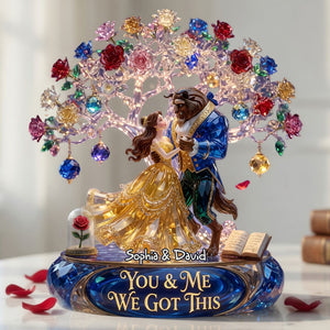 Fairy Tale Dancing Couple Acrylic Plaque - Personalized Gifts For Couple 04tylu260526