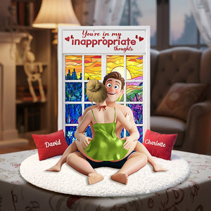 Funny Couple Acrylic Plaque - Personalized Gifts For Couple 04OHMG040226