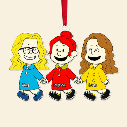 Friends Ornament - Personalized Gifts For Besties Ornament-Homacus