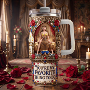 Playful Couple 40oz Tumbler - Personalized Gifts For Couples 02TYDH030726