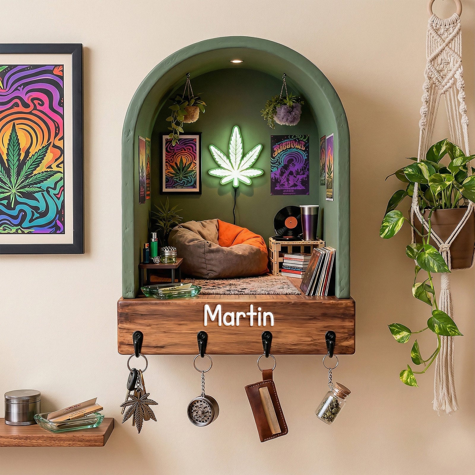 Chill Space Key Hanger - Personalized Gifts For Stoners 04tomg171225