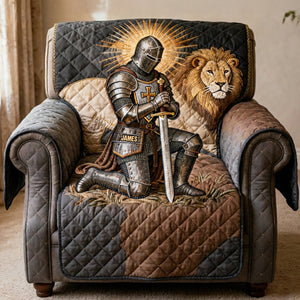 Knight In Prayer Sofa Cover - Personalized Gift For Christian 02NATN290126