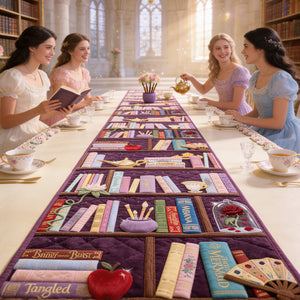 Magical Bookshelf Quilted Table Runner Personalized Gifts For Book Lovers 05NADT150826
