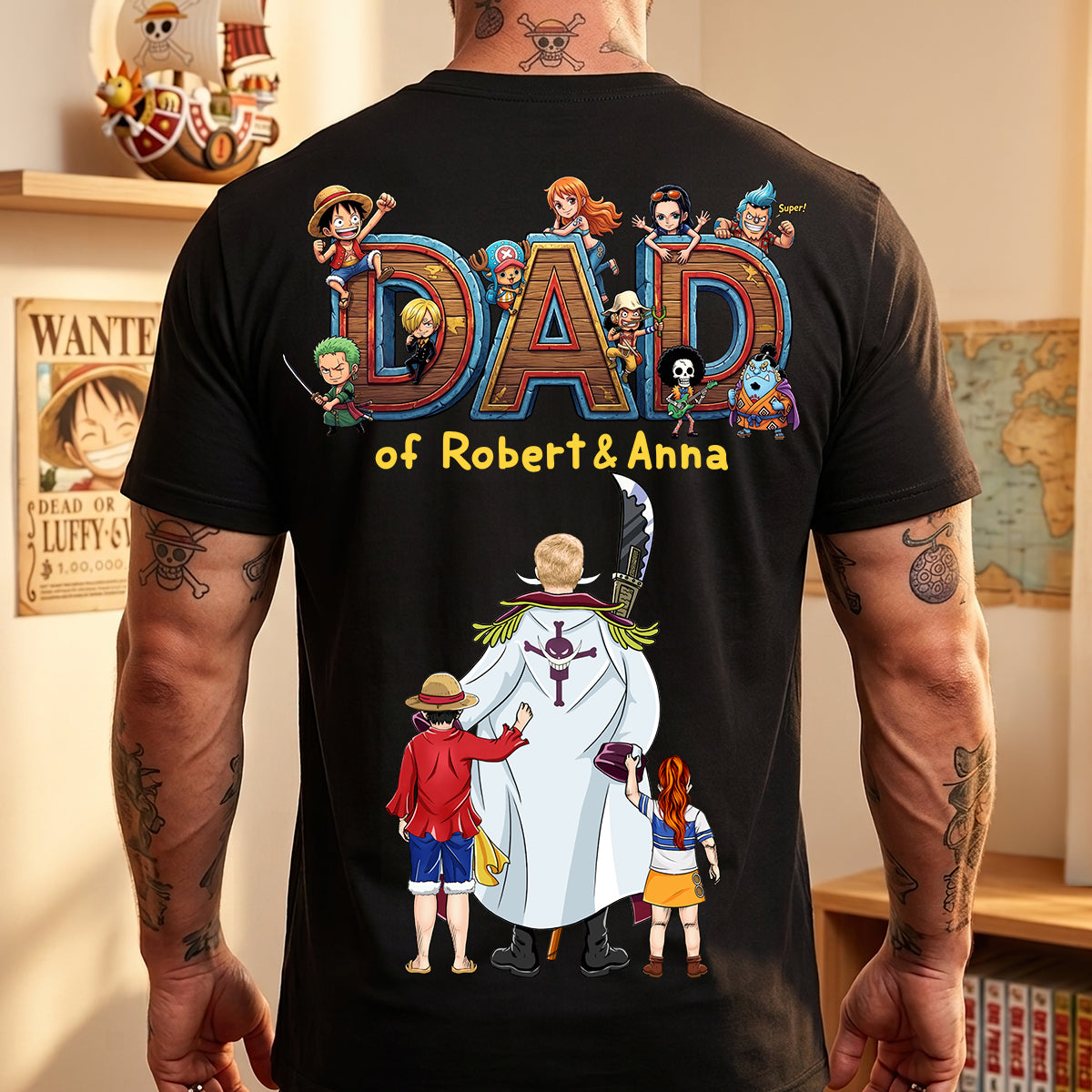 Sea Captain Dad And Kids Shirt - Personalized Gifts For Father's Day Shirt 01HUDT040626PA