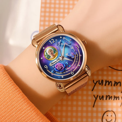 Custom Photo Heaven Angel Mesh Strap Quartz Watch Christmas Memorial Gifts 03hutn290725