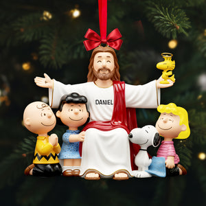 Surround By Jesus Christ Gentle Arms Acrylic Ornament - Personalized Gifts For Christians 06QHLU211025