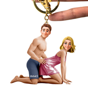 Naughty Couple Keychain - Personalized Gifts For Couples 08ohqn160126