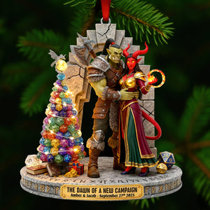 Monster & Devil Newlywed Couple Acrylic Ornament, Personalized Gifts For Couple 08qhqn191125