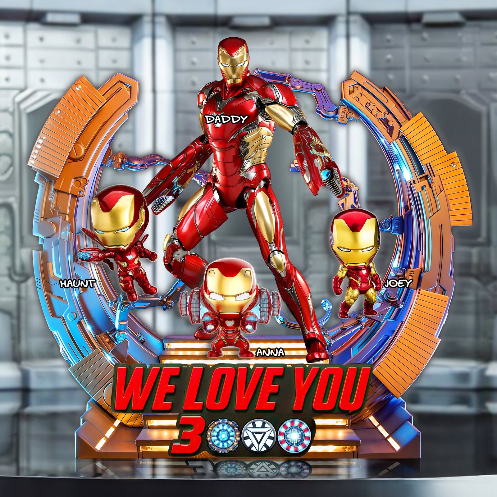 Iron Dad Plaque - Personalized Gifts For Dad 03hulu160525 - Shaped Plaques - GoDuckee