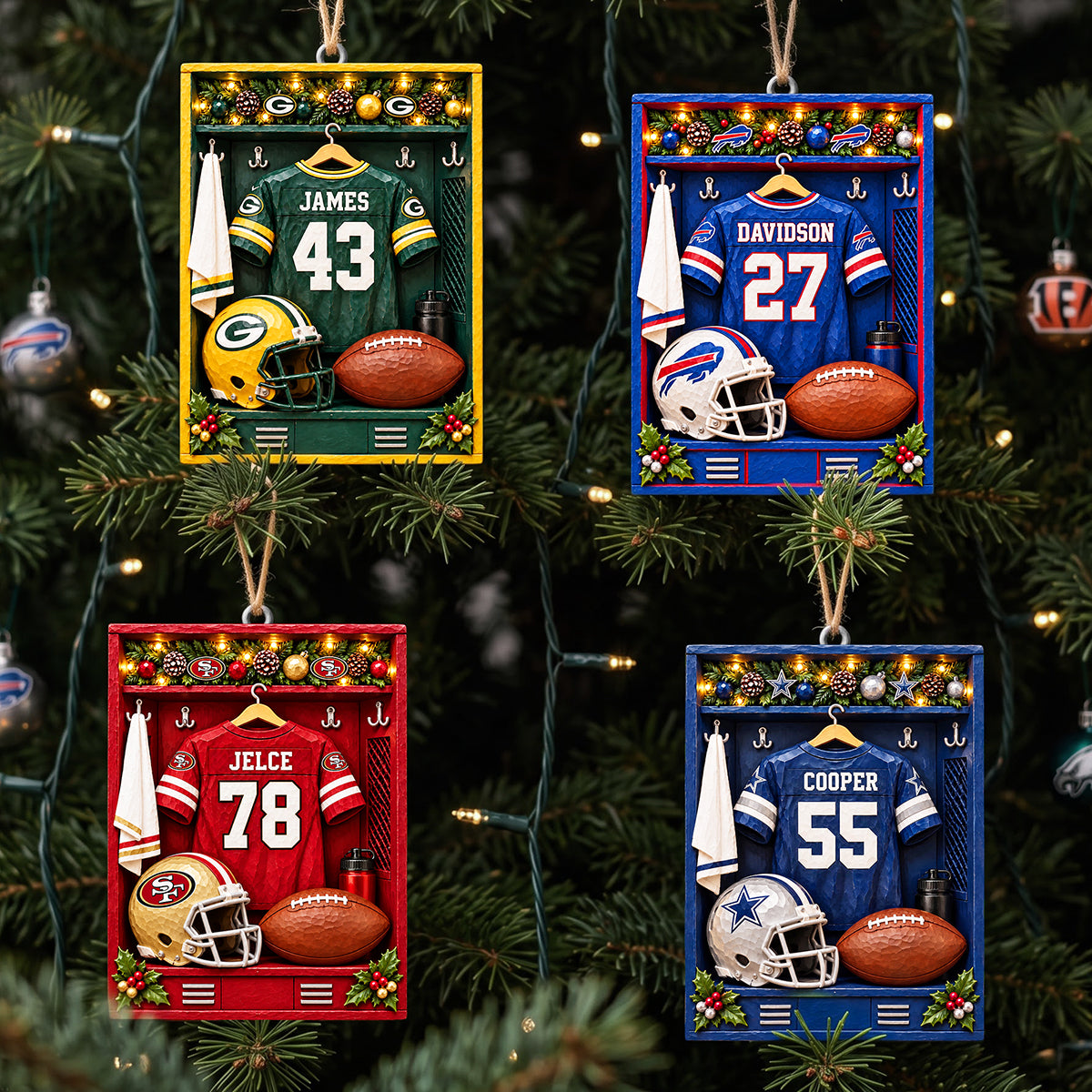 Christmas Locker Room Acrylic Ornament - Personalized Christmas Gifts For Sport Lovers 01nata101026