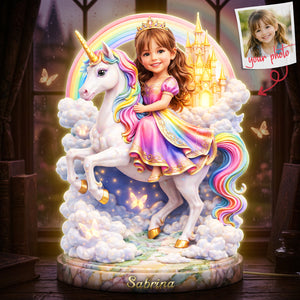 Little Princess Acrylic Light Box - Custom Photo Gifts For Kid Girl 03pgta240326