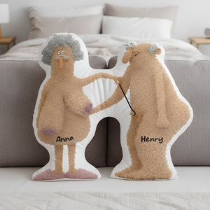 Naughty Old Couple Pillow Personalized Gifts For Couple 03OHDT131125