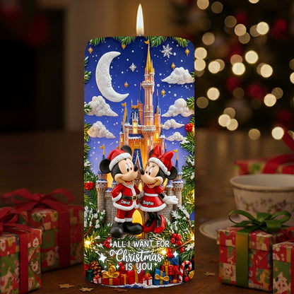 Romantic Couple Festive Season LED Candle, Personalized Christmas Gifts For Couple 05qhdt060925