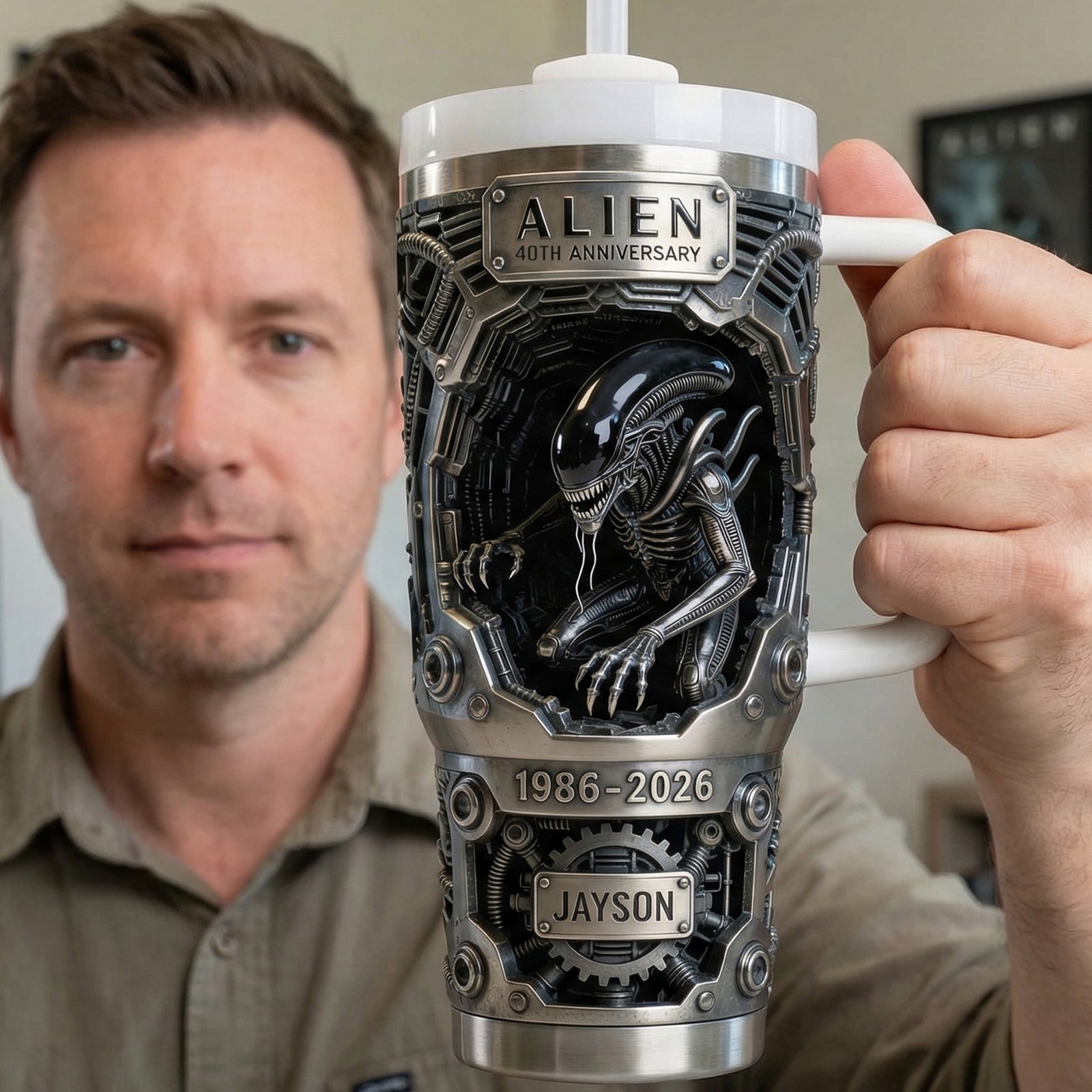 Sci-Fi Creature Celebrating 40th Anniversary Tumbler - Personalized Gifts 05kiqn050326