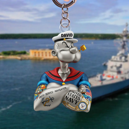 Military Keychain - Personalized Gift for Proud Veterans 02natn230625