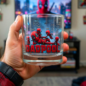 Father's Day Hero Squad Round Glass - Personalized Gifts For Father 01naqn280426-Homacus