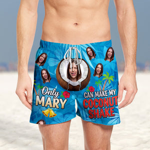 Funny Men's Beach Shorts Custom Photo Gifts For Him 02ohtn250725