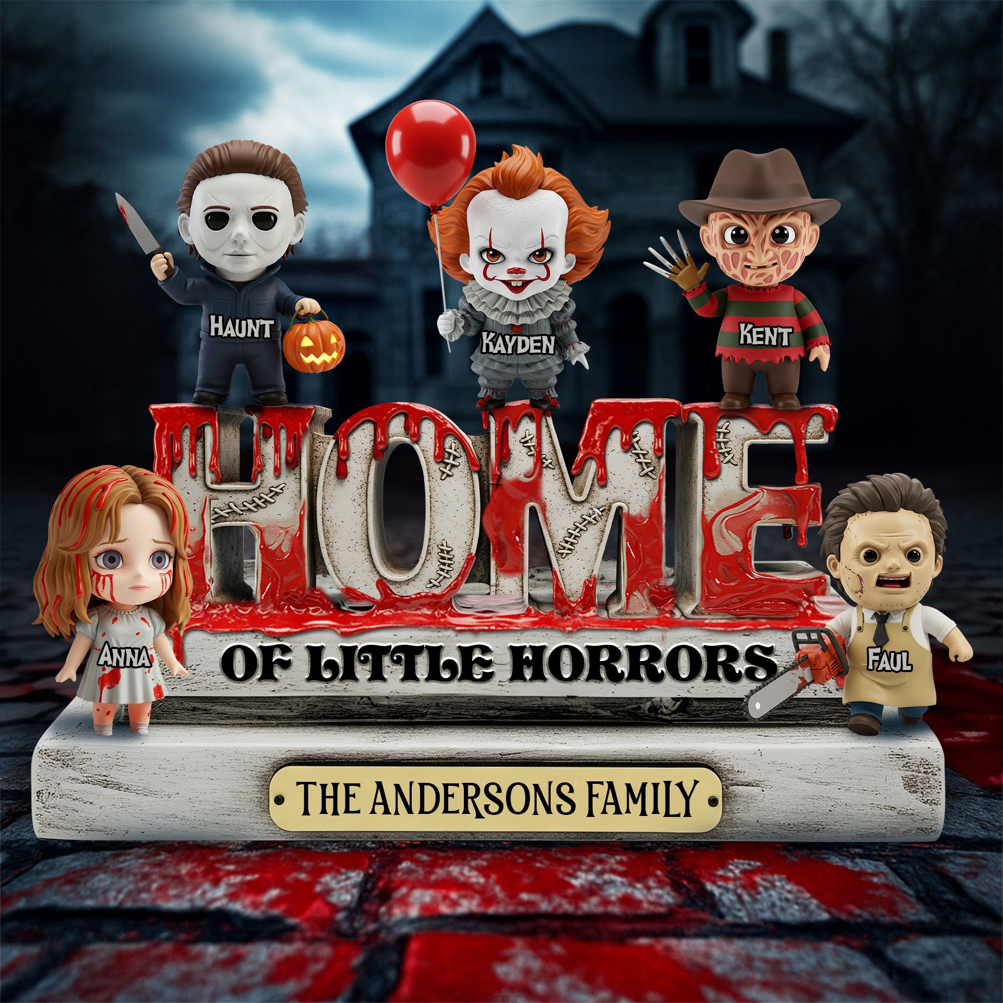 Horror Home Acrylic Plaque - Personalized Gifts For Family 05QHLU250825