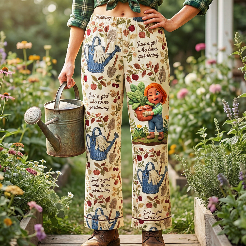 Garden Girl Pajama Pants - Personalized Gifts For Gardeners 03pata140126