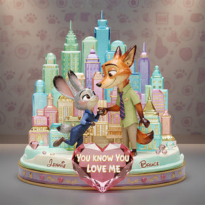 Romantic Couple Acrylic Light Box - Personalized Gifts For Couple 07kidt041225
