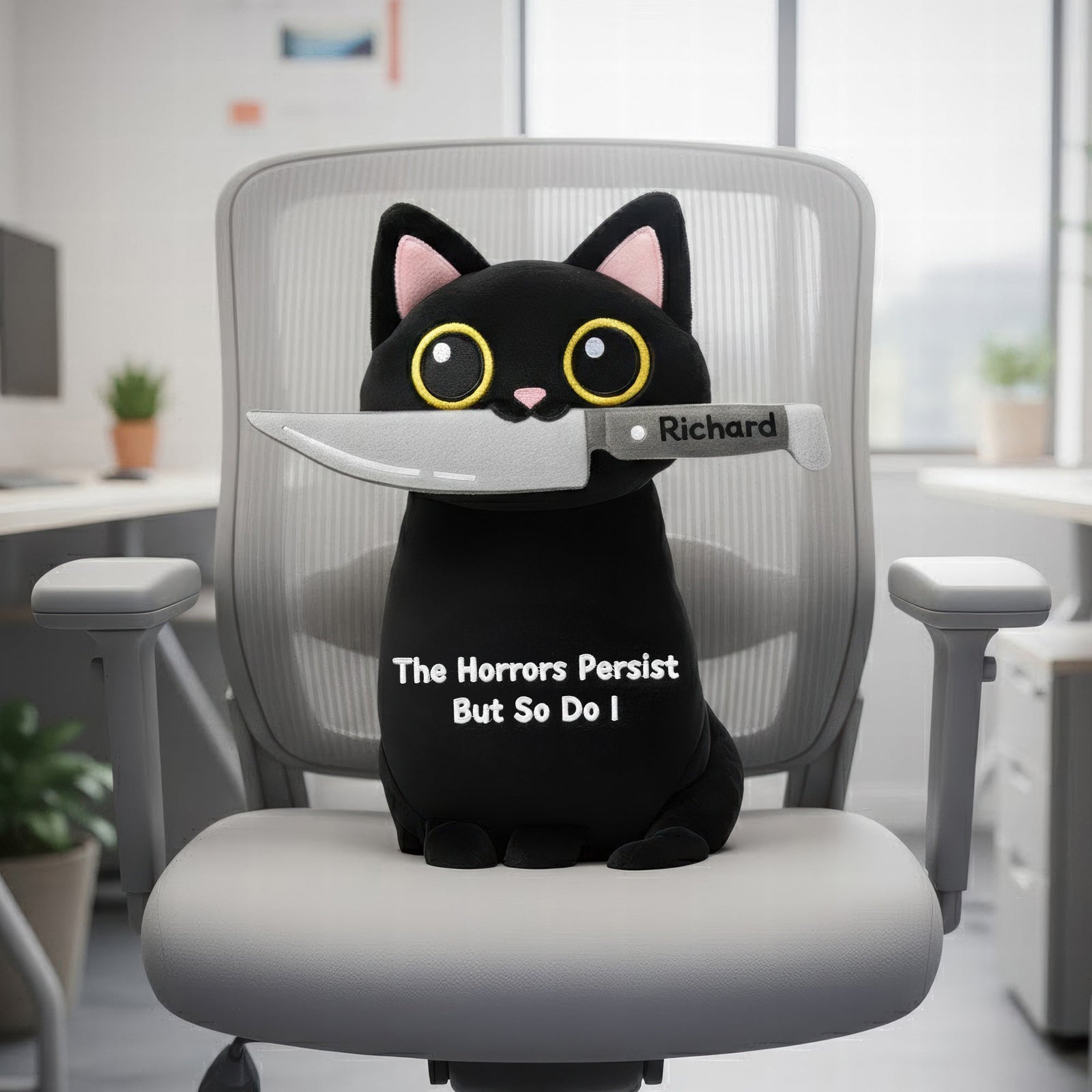 Black Cat Custom Shape Pillow - Personalized Gifts For Coworker 02huqn151125