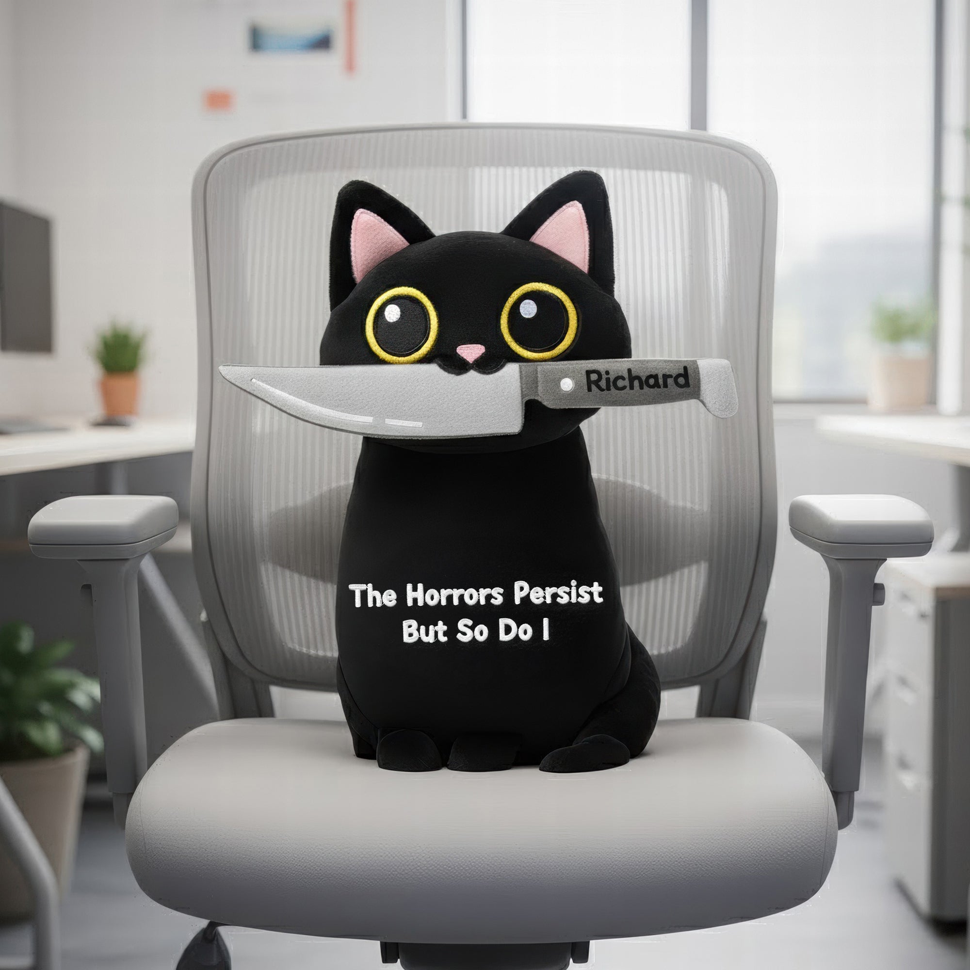 Black Cat Custom Shape Pillow - Personalized Gifts For Coworker 02huqn151125