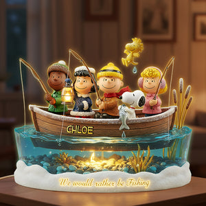 Fishing Acrylic Light Box, Personalized Gifts For Fishing Lovers 05pata031125