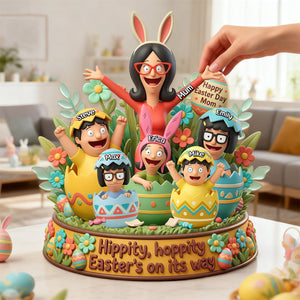 Happy Easter Day Mom Acrylic Plaque - Personalized Gifts For Mom 01pamg130326