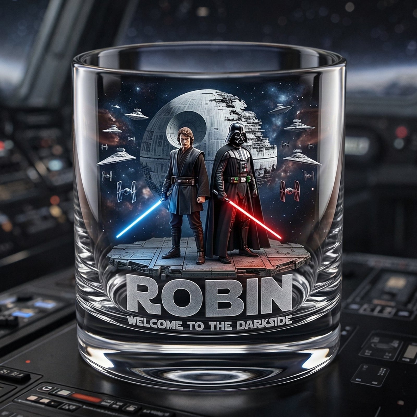 Space Adventure Round Glass - Personalized Gifts For Sci-Fi Lovers 06palu100326