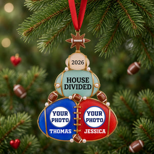 House Divided Couple Acrylic Ornament - Personalized Gifts For Couples 07HULU061026