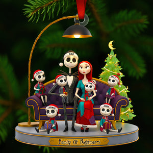 Spooky Family Christmas Ornament Personalized Gifts For Family 04OHDT241025