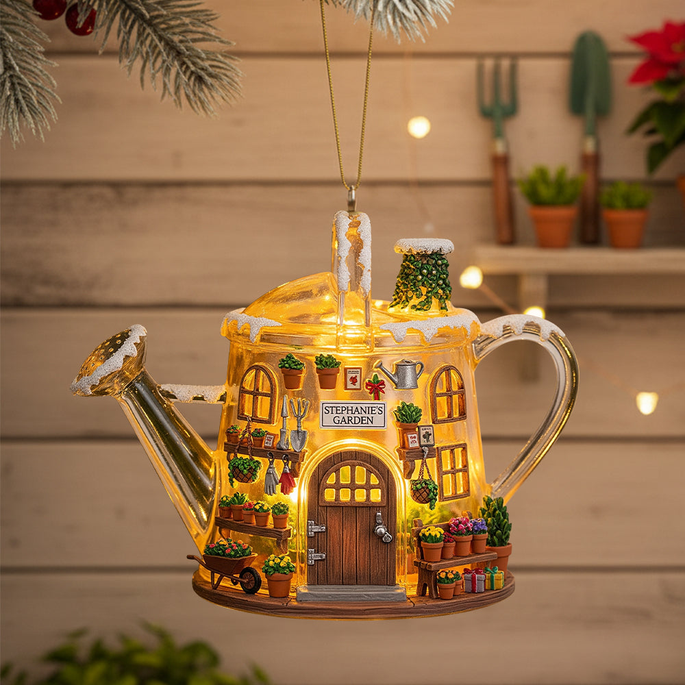 Cozy Garden House Acrylic Ornament, Personalized Gifts For Gardeners 07qhtn040925-Homacus