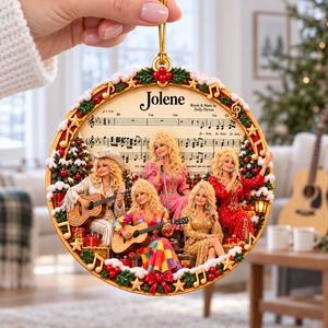 Dolly Parton Christmas Ornament - Personalized Gifts For Music Lovers 06naqn231026