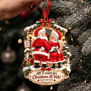 Blushy Touch Santa Couple Ornament, Personalized Gifts For Couple 02qhta160926
