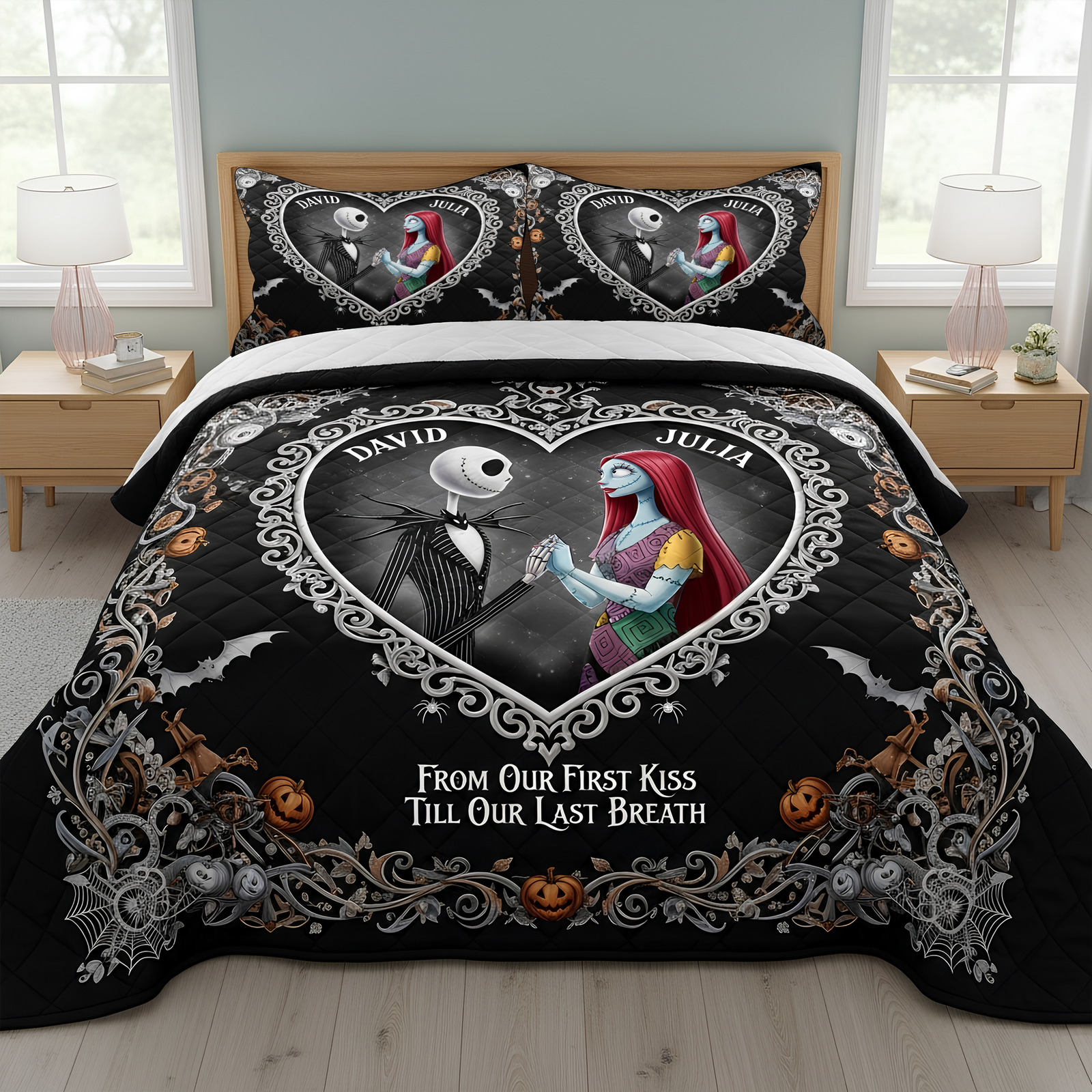 Eternal Love Quilt Bedding Set - Personalized Gifts For Couple 01TOLU150825