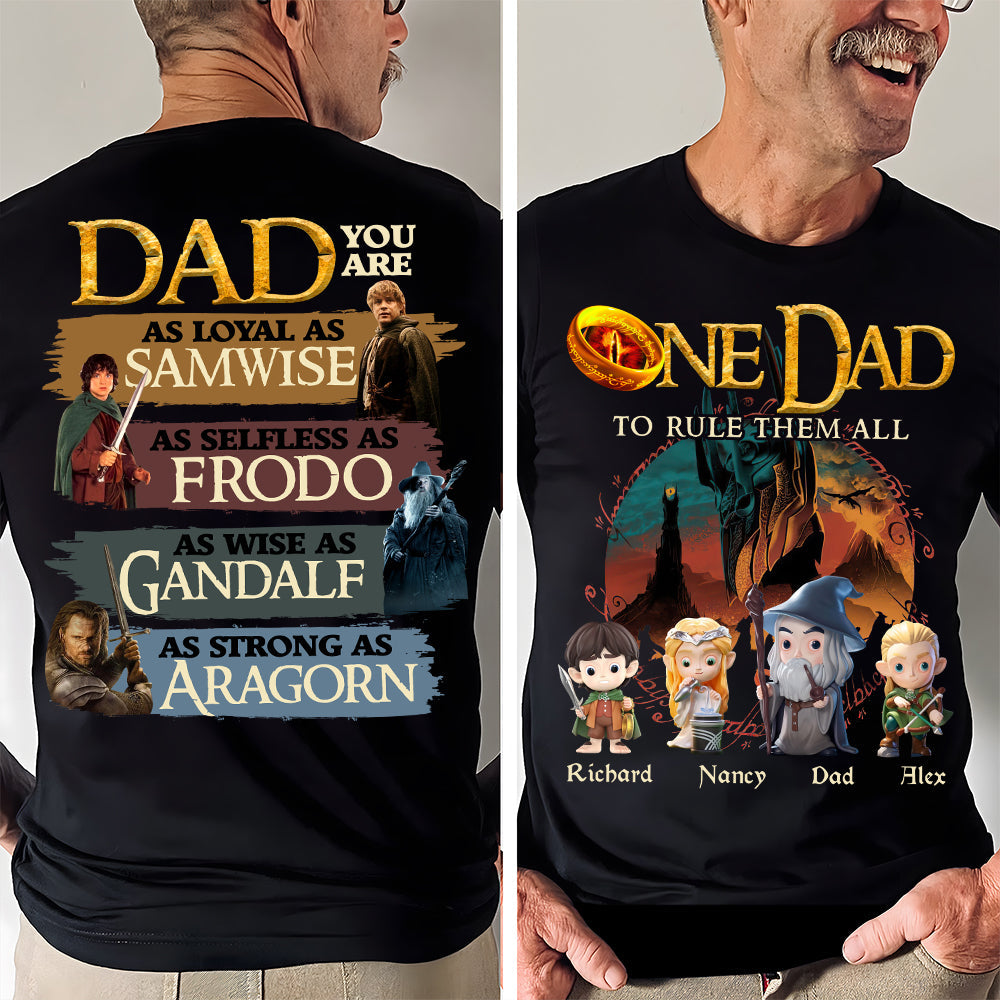 The One Dad Shirt Personalized Gifts For Dad 02HUDT050525-Homacus