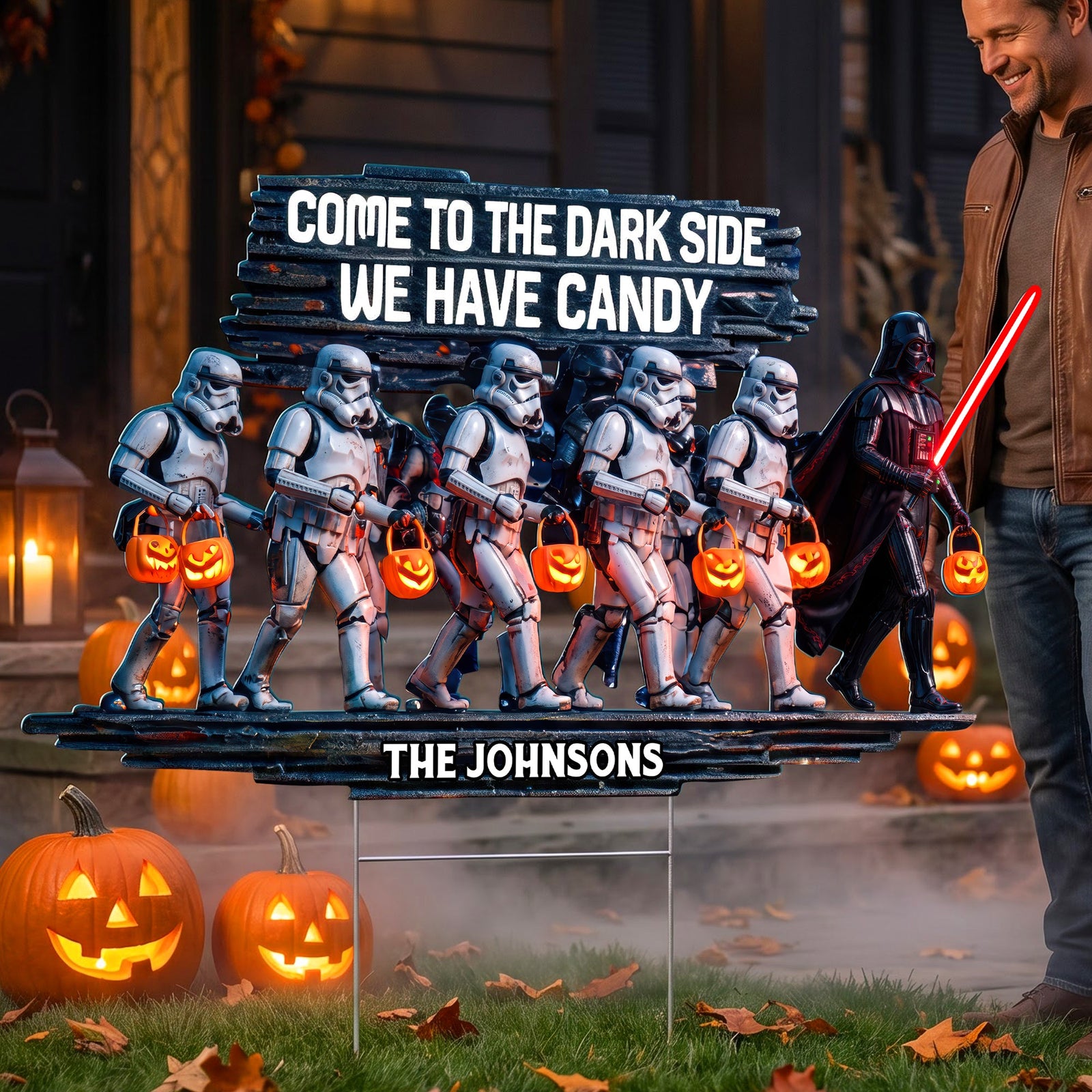 Trick Or Treat Squad Yard Sign - Personalized Halloween Decor 04qhqn030826