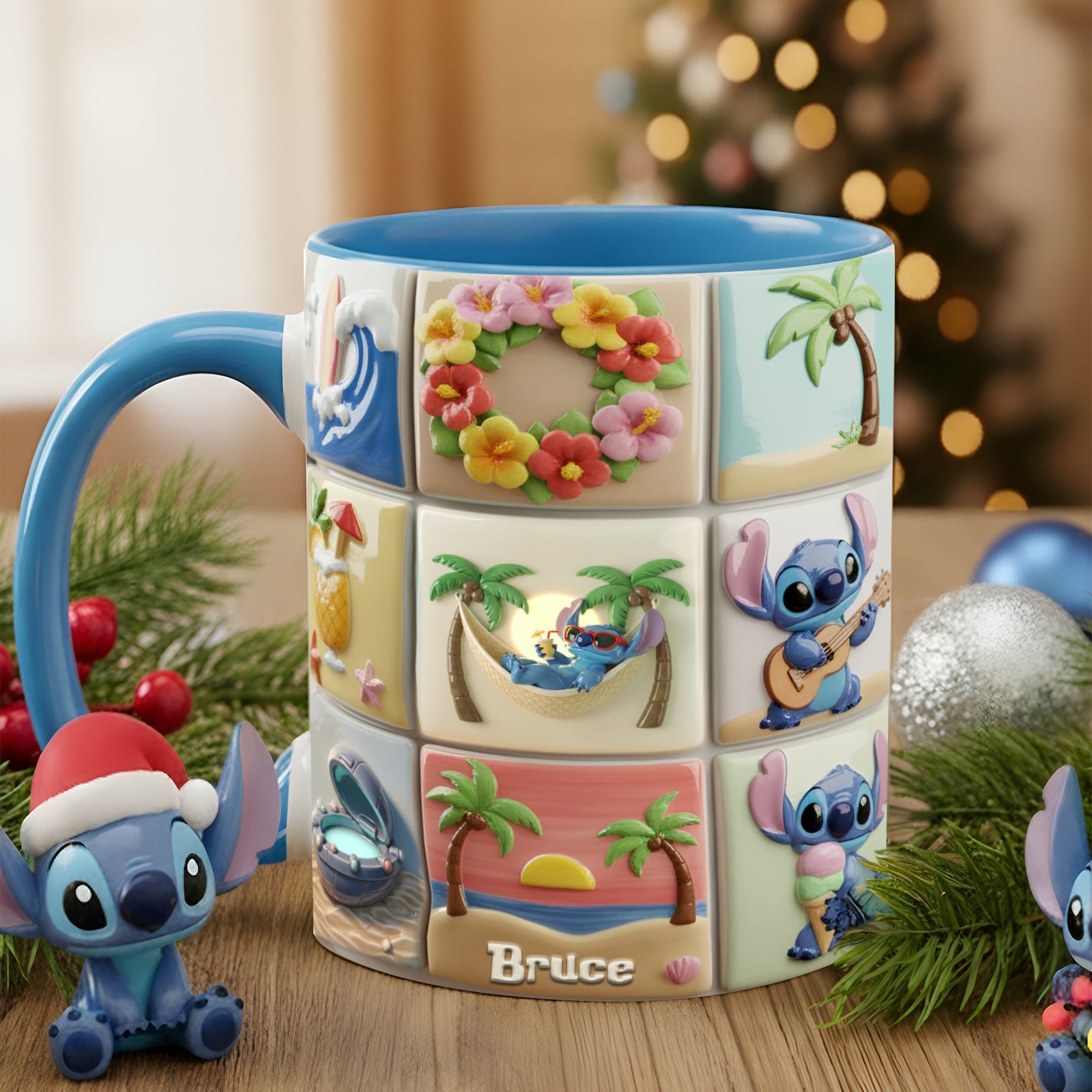 Tropical Vacation Scene Accent Mug - Personalized Gifts For Christmas 03TOLU3111025