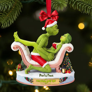 Naughty Green Couple Ornament - Personalized Gifts For Couples 01OHLU101025