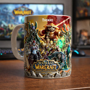 Legendary Adventurer 22nd Anniversary Coffee Mug - Personalized Gifts For Game Lovers 01NALU040326