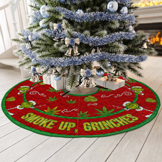 Christmas Gift For Smoking Lovers Quilted Tree Skirt 02todt110925