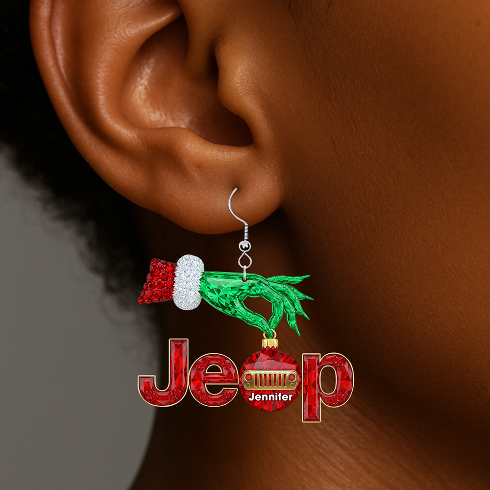 Christmas Adventure Acrylic Earrings - Personalized Gifts For Off-road Lovers  02naqn230725
