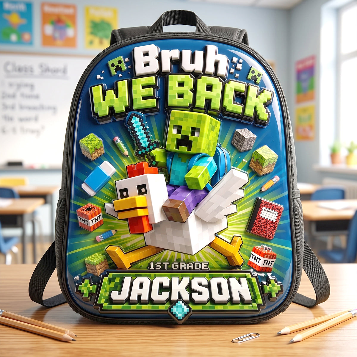 Built Way To Back To School Day School Bag, Personalized Gifts For Kids 04qhtn050726