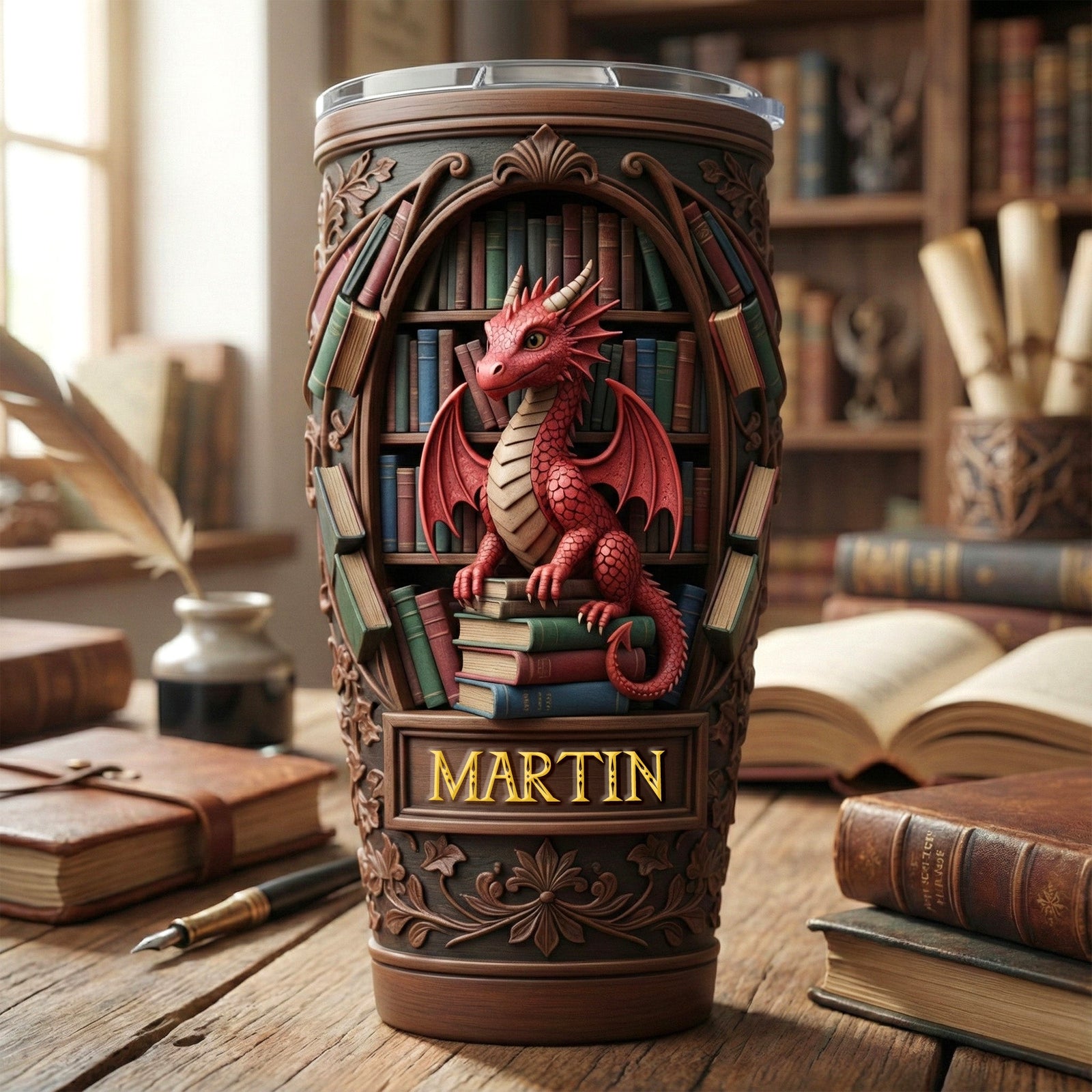 Dragon Tumbler - Personalized Gifts For Book Lovers 02kimg271225