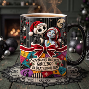 Christmas Gothic Couple Magic Ceramic Coffee Mug - Personalized Gifts 01pata180926